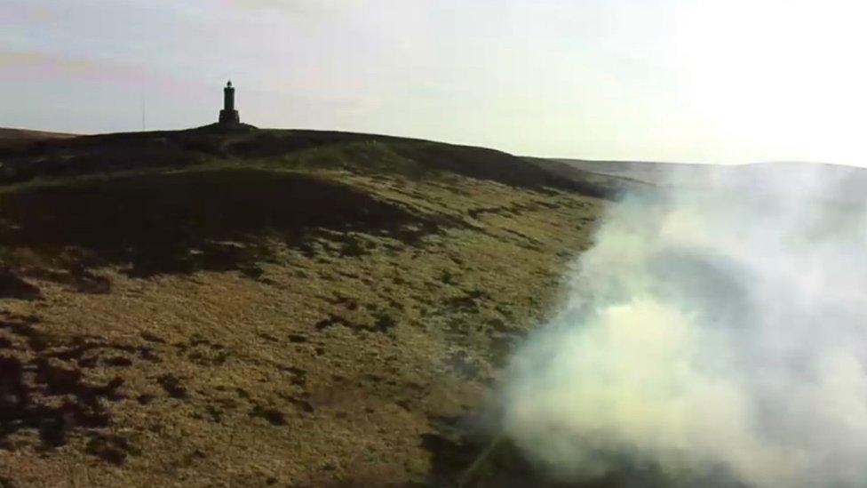 Darwen moorland fire