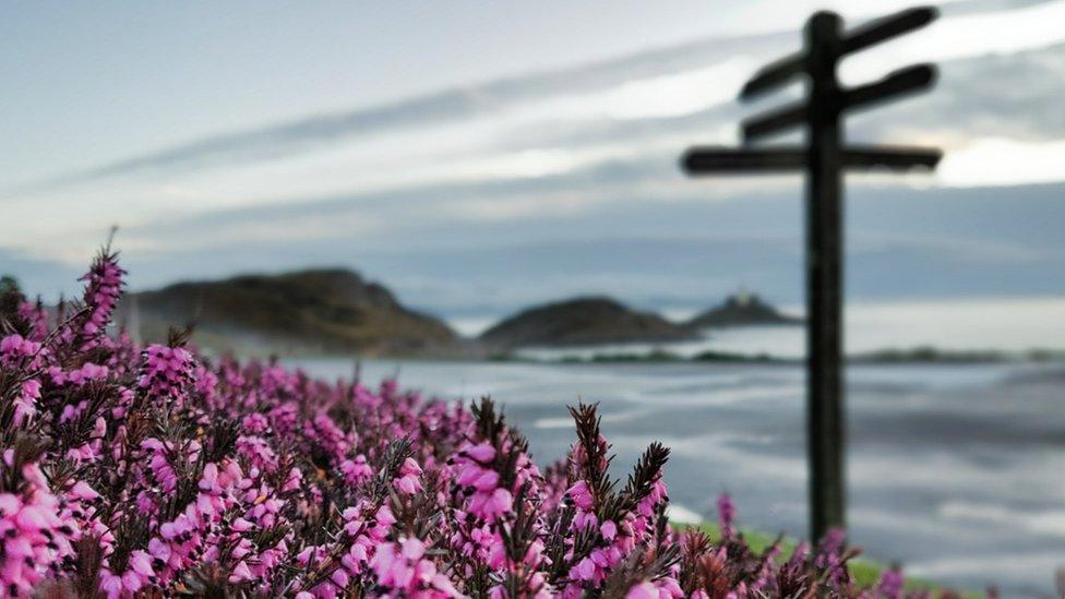 Calm before the storm: Ashley Williams' arty shot of Bracelet Bay, Swansea