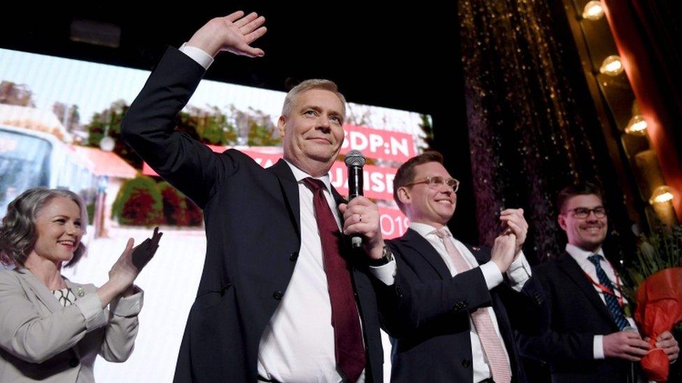 Social Democratic Party leader Antti Rinne, 14 April 2019