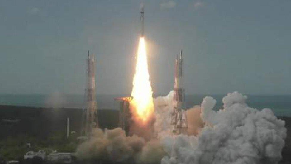 Chandrayaan-3 lifts off