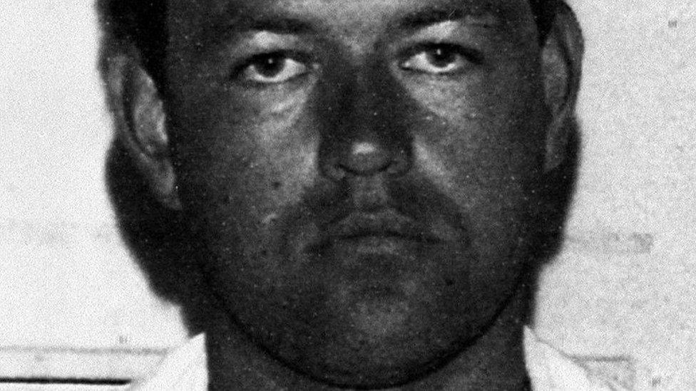 A police mugshot of child killer Colin Pitchfork