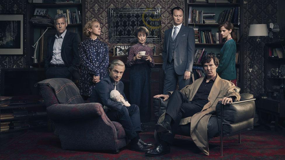 The cast of Sherlock