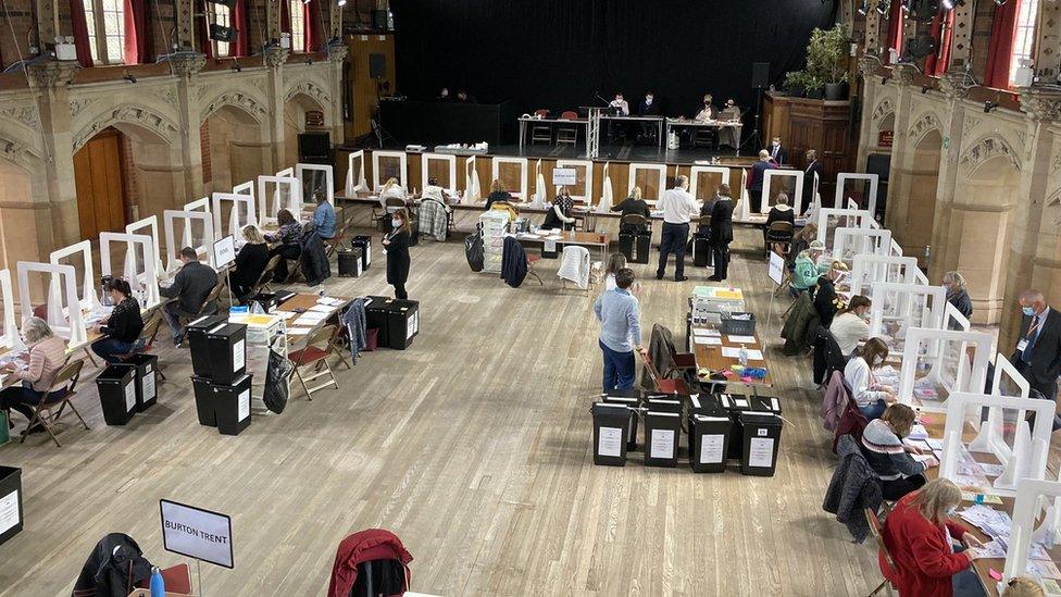 Count at Burton Town Hall