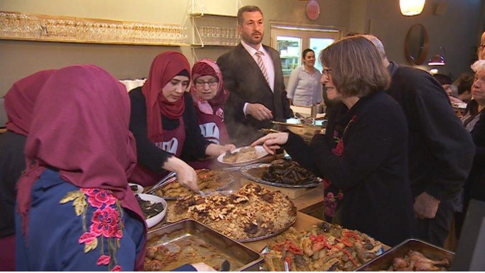 Syrian refugee pop up restaurant