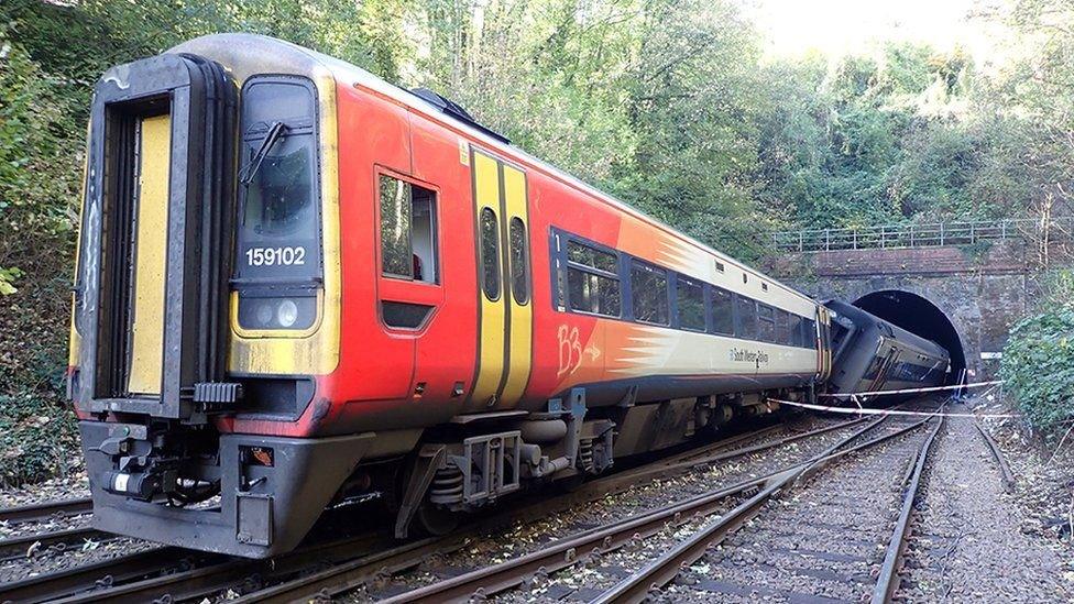 The train crash at the Fisherton Tunnel