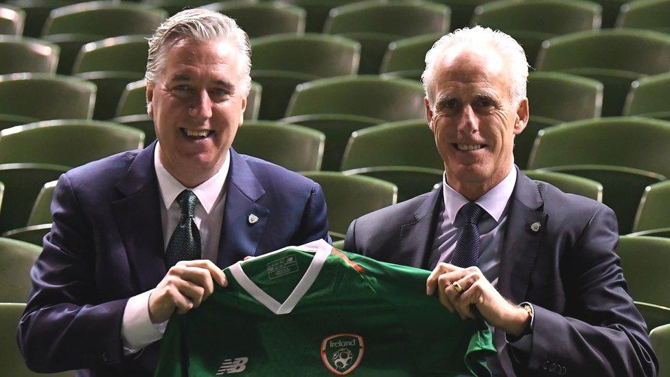 John Delaney and Mick McCarthy