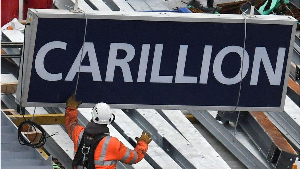 Carillion signboard