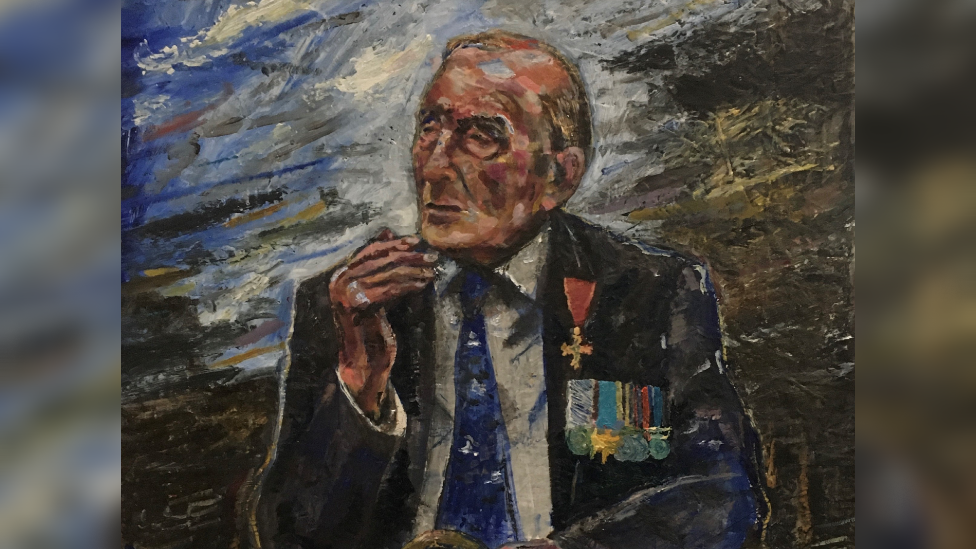 Dan Llywelyn Hall's portrait of George 'Johnny' Johnson