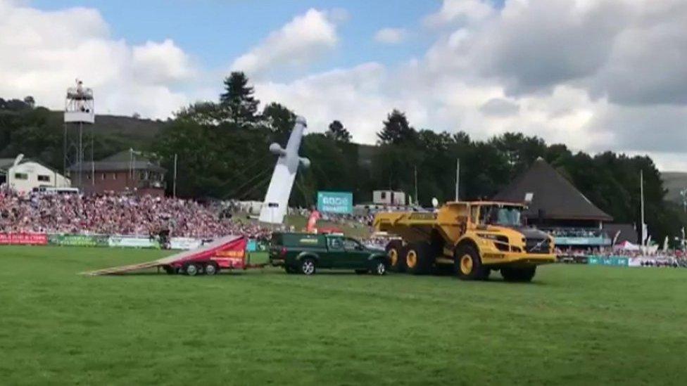 Kangaroo Kid jump at Royal Welsh Show