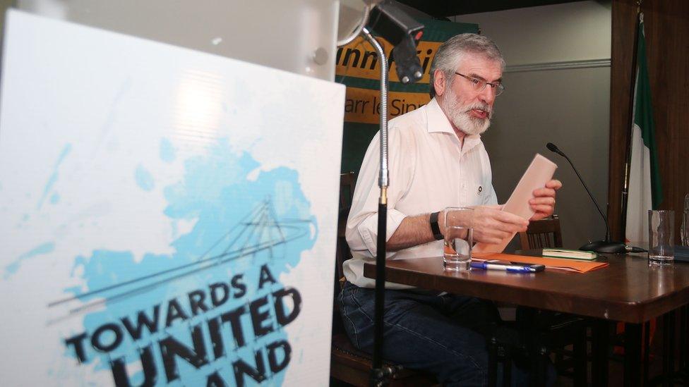 Sinn Féin president Gerry Adams