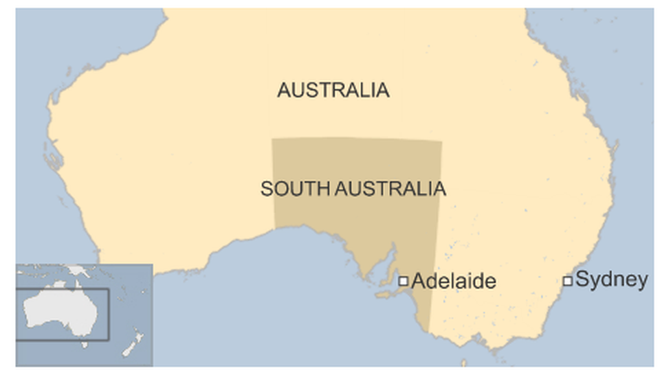 Map of South Australia