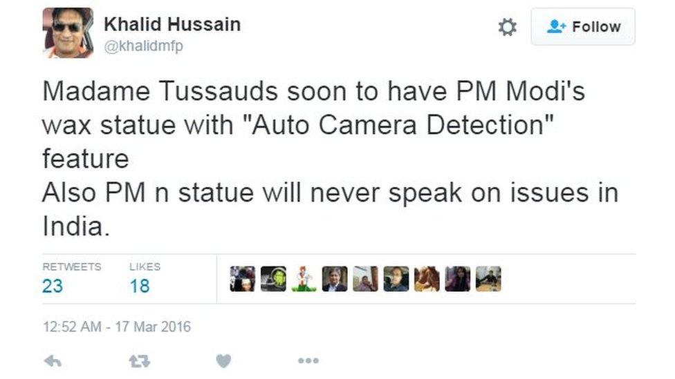 Madame Tussauds soon to have PM Modi's wax statue with "Auto Camera Detection" feature Also PM n statue will never speak on issues in India.