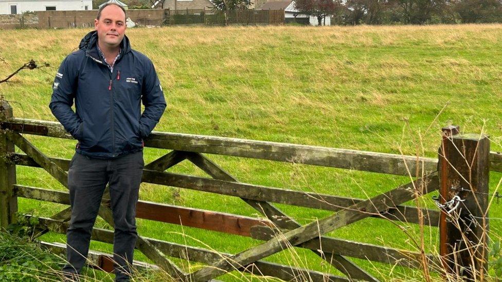 Guy Renner-Thompson at the site where nine new affordable homes will be built in North Sunderland