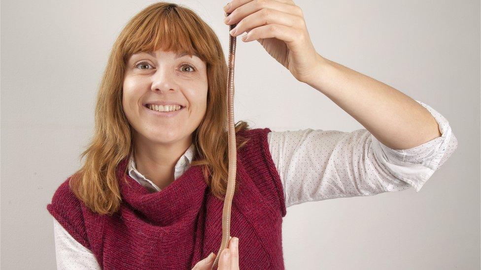 Dave the worm and Emma Sherlock