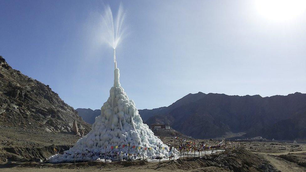 Ice Stupa in Ladakh