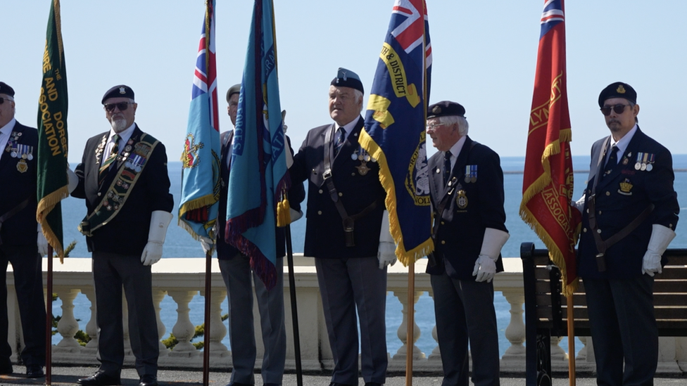 A memorial service on Plymouth Hoe, June 2022