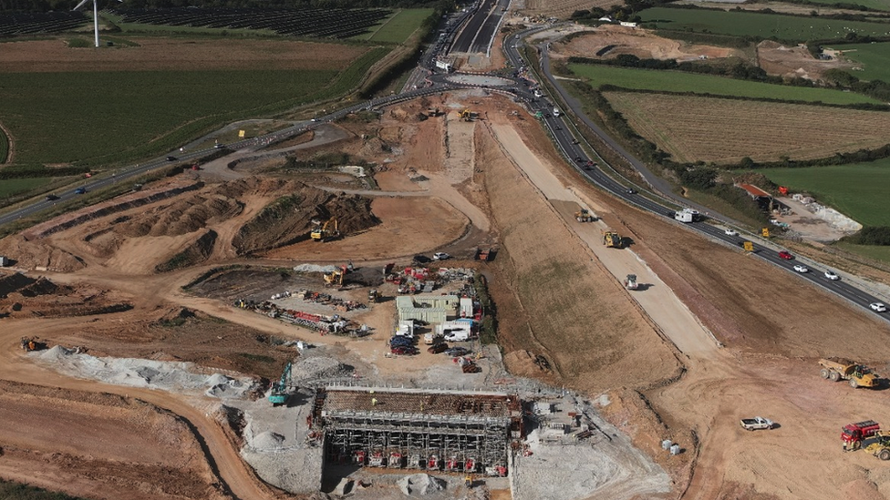 Roadworks on A30