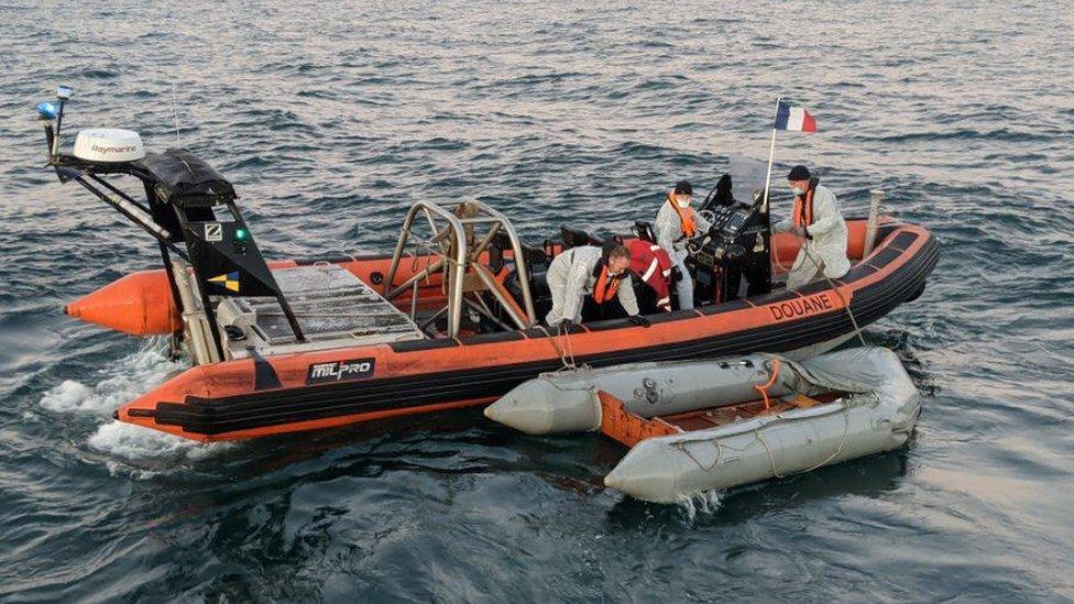 Boat in French waters