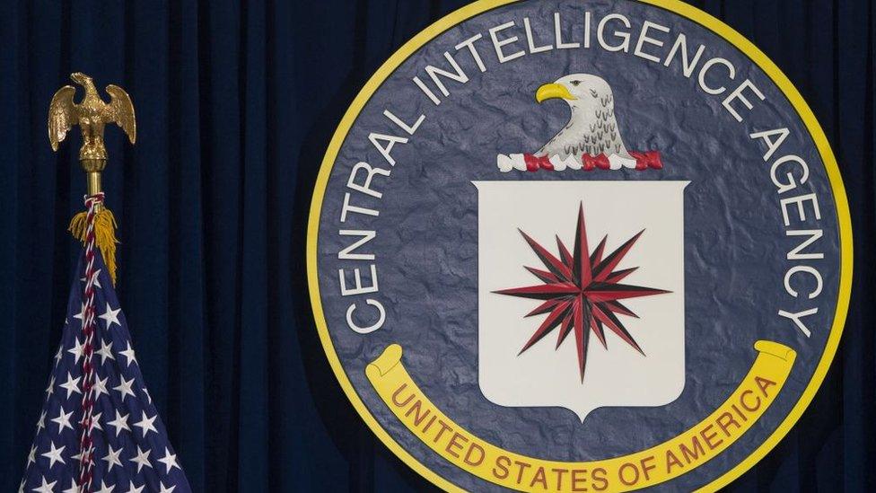 CIA seal in the agency's headquarters