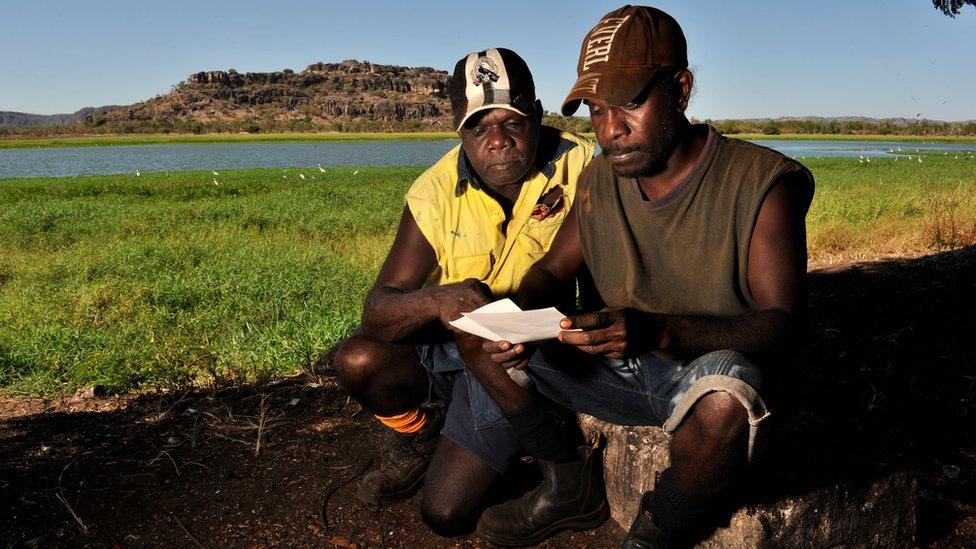 Two voters in a remote community