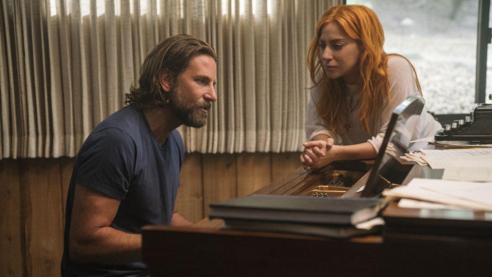 Bradley Cooper and Lady Gaga in A Star is Born