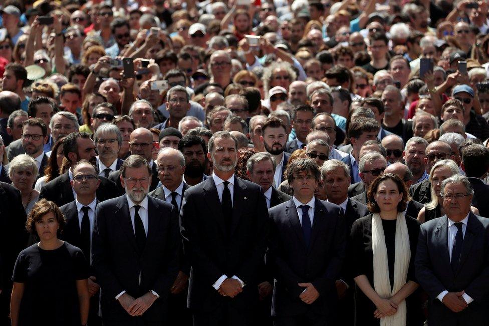 María Soraya Sáenz de Santamaría Antón in Barcelona, 18 August 2017