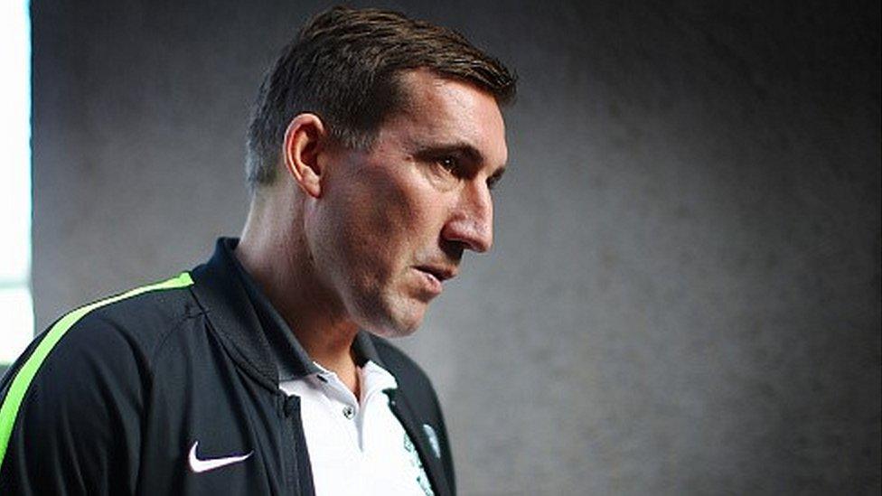 Hibs manager Alan Stubbs