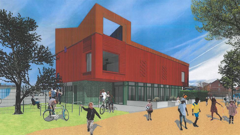 Artist impression of the new centre