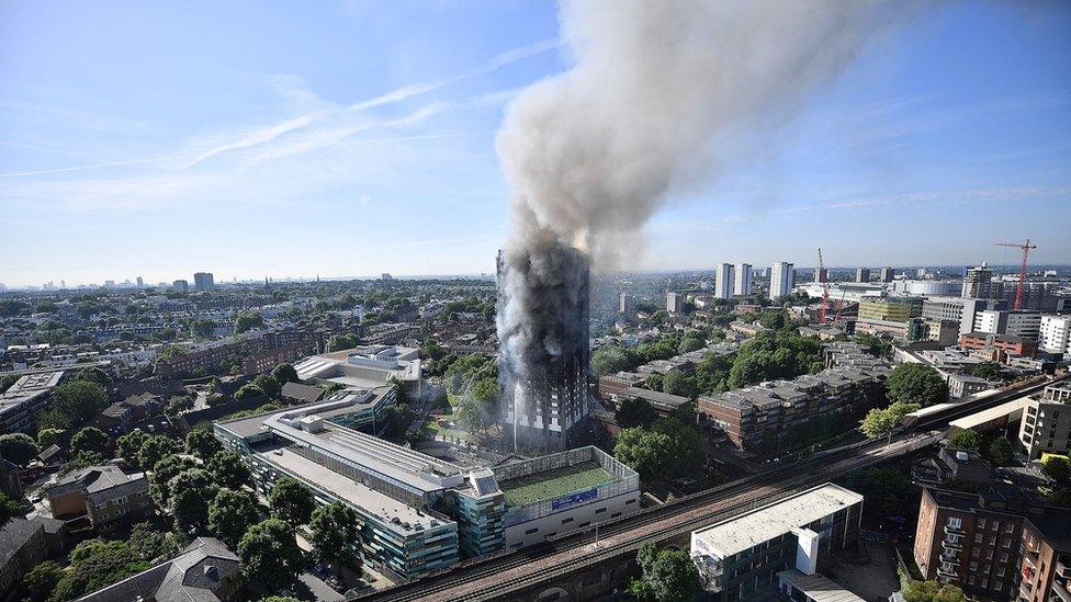 Grenfell Tower smoking