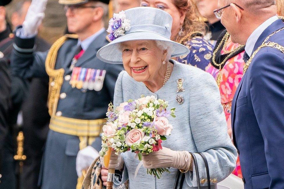 The Queen attends the Ceremony of the Keys at the Palace of Holyroodhouse in Edinburgh in June 2022