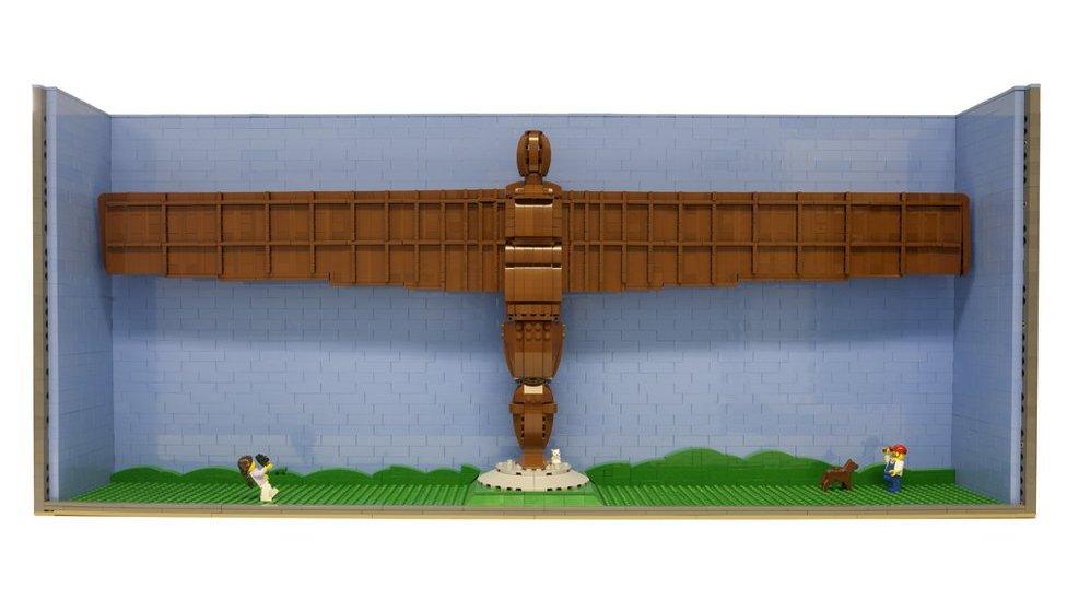 Lego model of Angel of the North