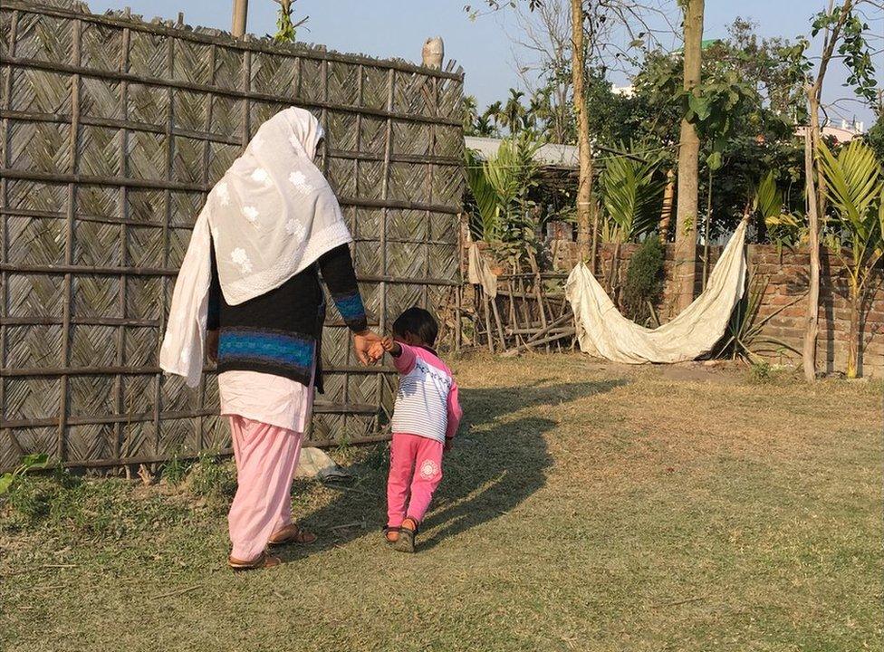 Salma Parbin with son Jonait