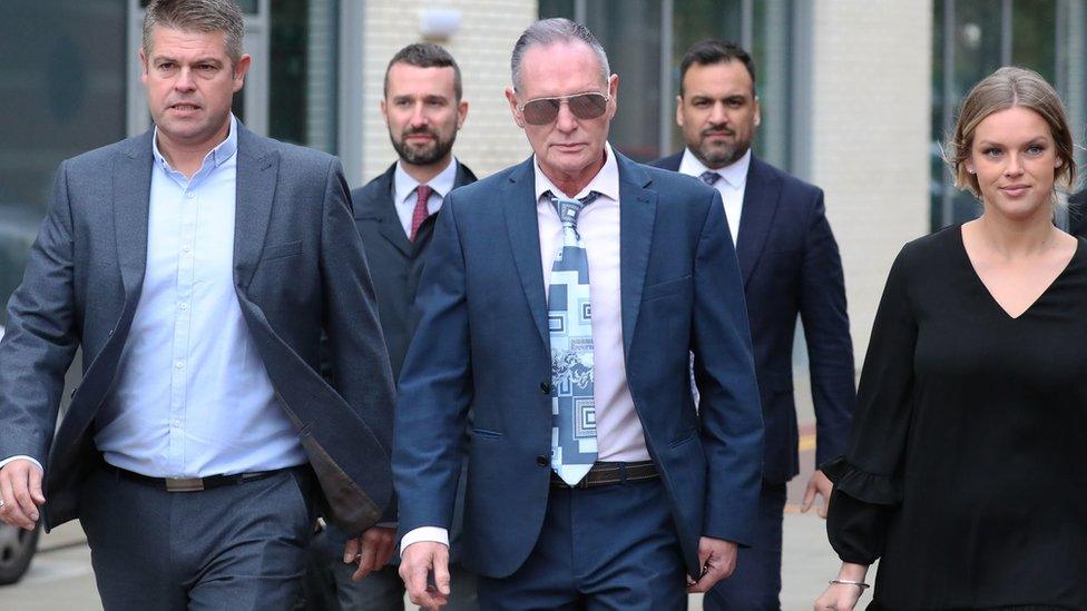 Paul Gascoigne at Teesside Magistrates' Court charged with sexual assault