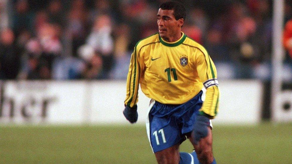 Romario playing in 1998 for national side