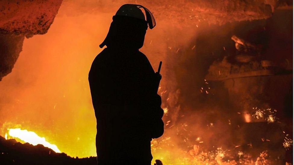 Steelworker at Scunthorpe