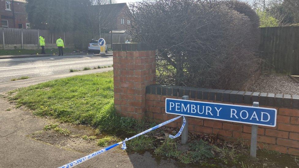 Police tape at Pembury Road