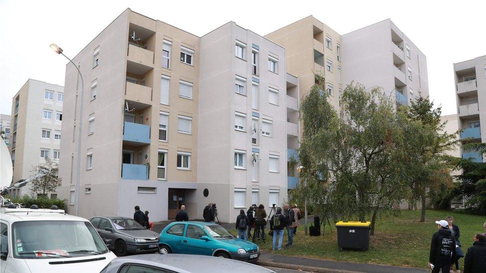 The flat in Creil where Faïd was arrested