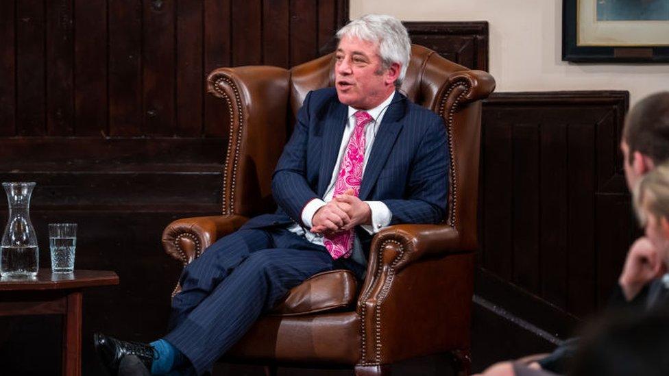 Former Speaker of the House of Commons John Bercow during his visit to The Cambridge Union on January 24, 2023