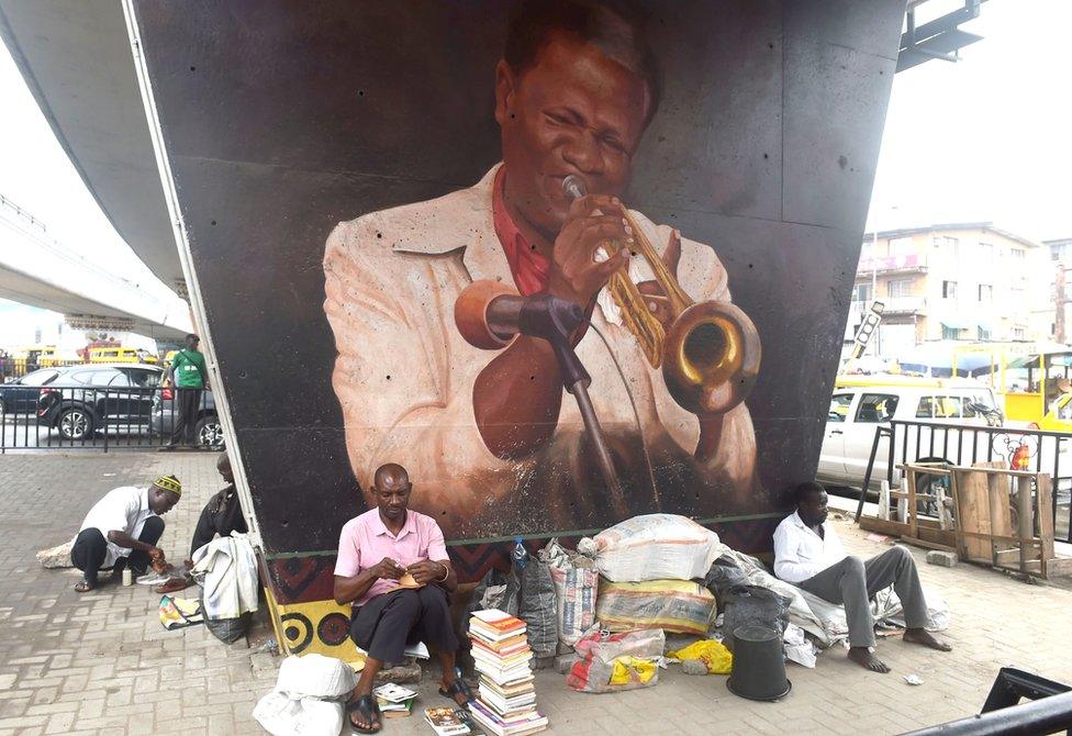 Mural of Victor Olaiya