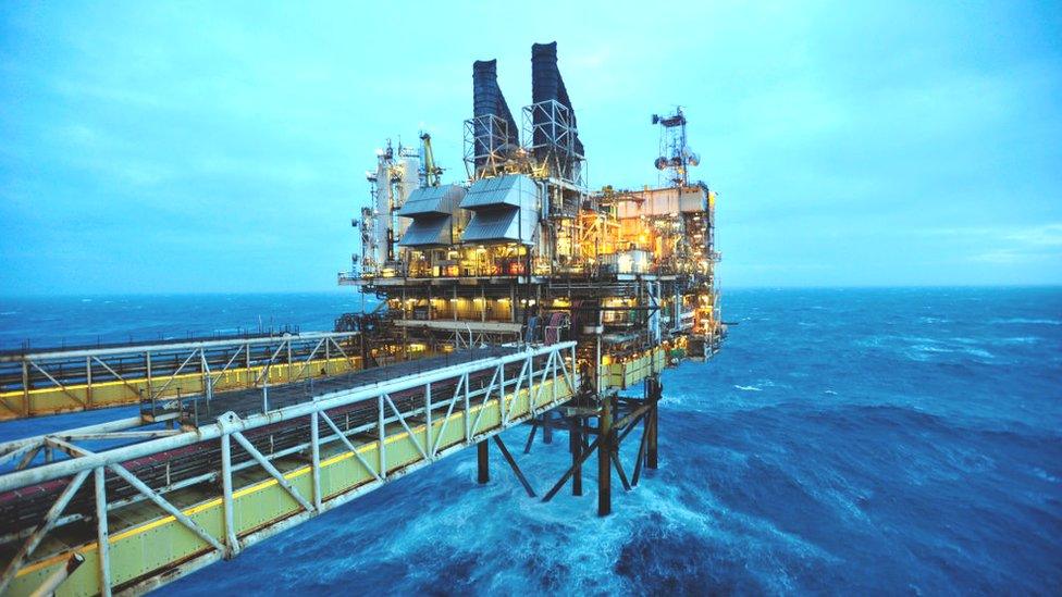 North Sea oil platform