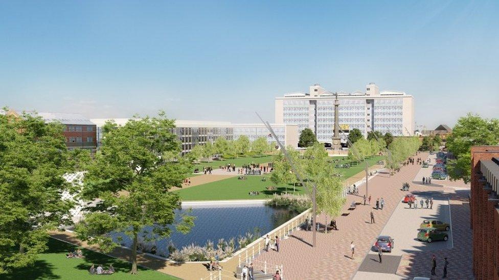 Queens Gardens - artist impression