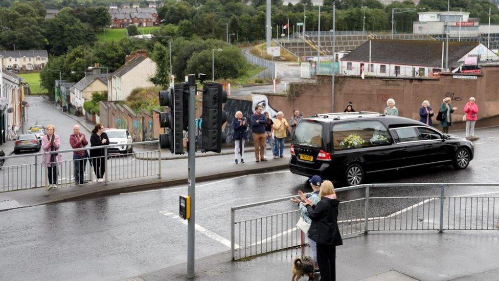 In times more ordinary, this would have been a final farewell to draw thousands to Londonderry