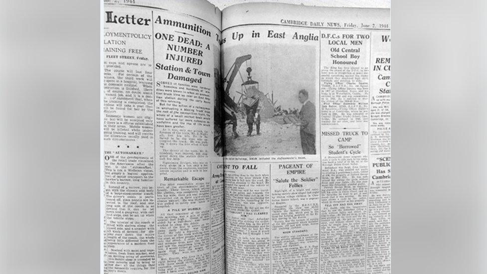 Newspaper report of the Soham disaster