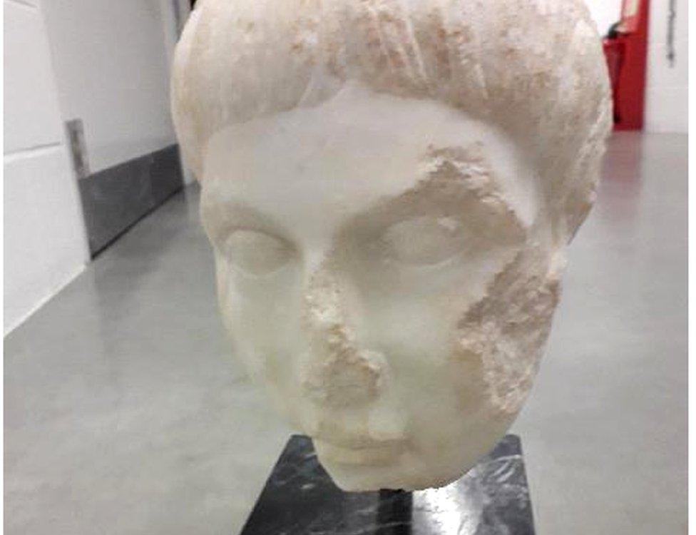 London's Metropolitan Police recovered a bust of the Roman Emperor Augustus, 4 July 2018