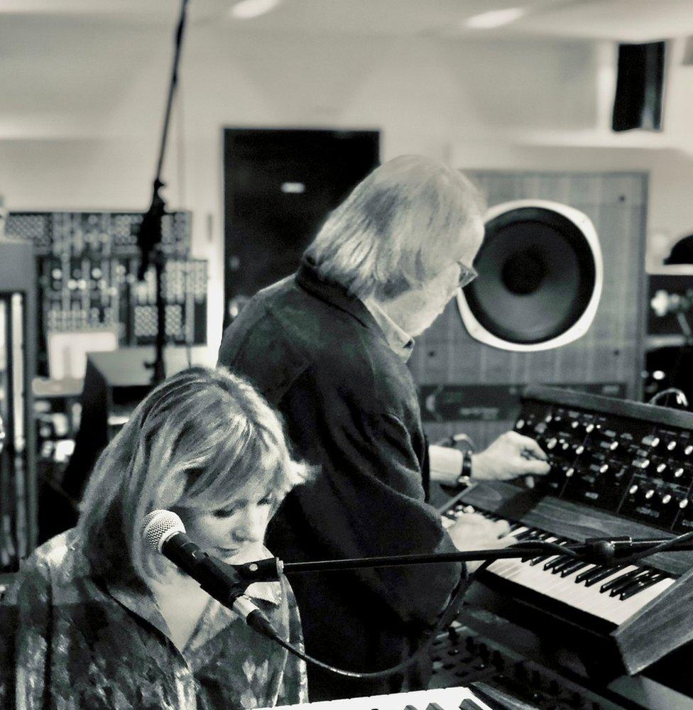 Little Boots in the studio with Benny Andersson