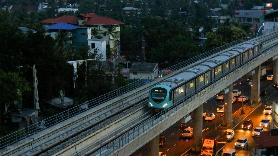 Prime Minister Narendra Modi launched the Kochi metro rail service.