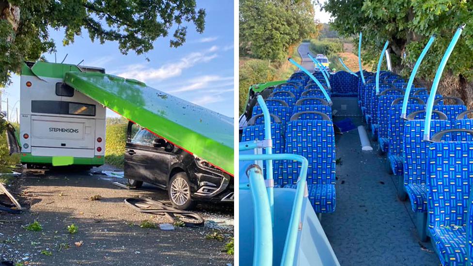 A bus without a room in Clavering, Essex