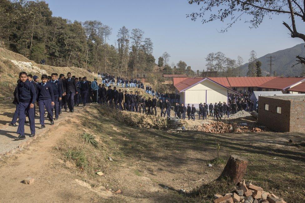 Students at the police school