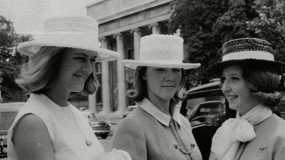 Camilla at Lords Cricket Ground in 1963