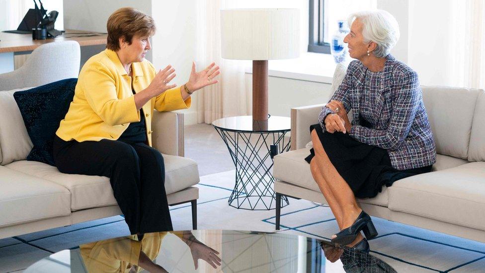 Kristalina Georgieva and Christine Lagarde